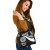 American Samoa Shoulder Handbag - White Polynesian Tentacle Tribal Pattern 2