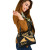 Tokelau Custom Personalised Shoulder Handbag - Gold Polynesian Tentacle Tribal Pattern 2