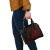 Kanaka Shoulder Handbag - Custom Personalised Polynesian Pattern Style Red Color 5