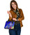 Tonga Custom Personalised Shoulder Handbag - Turtle Plumeria (Blue) 3