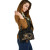 Samoa Polynesian Custom Personalised Shoulder Handbag - Gold Tribal Wave 6