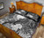 CNMI Custom Personalised Quilt Bed Set - Humpback Whale with Tropical Flowers (White) 4