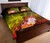 Cook Islands Quilt Bed Set - Humpback Whale with Tropical Flowers (Yellow) 3