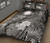 Marshall Islands Custom Personalised Quilt Bed Set - Humpback Whale with Tropical Flowers (White) 2