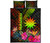 Nauru Polynesian Quilt Bed Set - Hibiscus and Banana Leaves 5