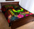 Pohnpei Polynesian Personalised Quilt Bed Set - Hibiscus and Banana Leaves 3