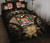 Fiji Polynesian Quilt Bed Set Hibiscus Gold 1