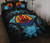 Tahiti Polynesian Quilt Bed Set Hibiscus Blue 1