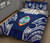Guam Polynesian Quilt Bed Set - Pattern With Seal Blue Version 3