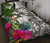 Kosrae Quilt Bed Set White - Turtle Plumeria Banana Leaf 1