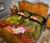 Vanuatu Quilt Bed Set - Humpback Whale with Tropical Flowers (Yellow) 4
