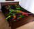 Guam Polynesian Quilt Bed Set - Turtle With Blooming Hibiscus Reggae 3