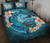 Marshall Islands Polynesian Quilt Bed Set - Blue Plumeria Animal Tattoo 1