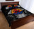 Tahiti Polynesian Quilt Bed Set Hibiscus Gray 3