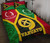 Vanuatu Polynesian Quilt Bed Set - Vanuatu Flag and Coat Of Arms 1