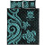 Tuvalu Quilt Bed Set - Turquoise Tentacle Turtle 5