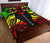 Wallis and Futuna Quilt Bed Set - Wallis and Futuna Coat Of Arms & Polynesian Reggae Tattoo Style 4