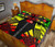 Wallis and Futuna Quilt Bed Set - Wallis and Futuna Coat Of Arms & Polynesian Reggae Tattoo Style 5