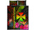 Wallis and Futuna Polynesian Quilt Bed Set - Hibiscus and Banana Leaves 5