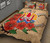 Tahiti Polynesian Quilt Bed Set - Hibiscus Coat of Arm Beige 3