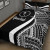 Chuuk Custom Personalised Quilt Bet Set - White Polynesian Tentacle Tribal Pattern 2
