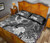 Polynesian Hawaii Custom Personalised Quilt Bed Set - Kanaka Maoli Humpback Whale with Tropical Flowers (White) 4