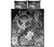 Polynesian Hawaii Custom Personalised Quilt Bed Set - Kanaka Maoli Humpback Whale with Tropical Flowers (White) 5