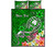 Pohnpei Custom Personalised Quilt Bed Set - Turtle Plumeria (Green) 5