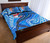 Fiji Quilt Bed Set - Blue Shark Polynesian Tattoo 3