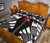Wallis and Futuna Quilt Bed Set - Wallis and Futuna Coat Of Arms & Polynesian White Tattoo Style 5