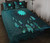 Nauru Polynesian Quilt Bed Set Dreamcatcher Blue 1