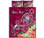 Guam Custom Personalised Quilt Bed Set - Turtle Plumeria (Pink) 5