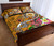 Samoa Custom Personalised Quilt Bed Set - Turtle Plumeria (Gold) 3