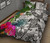 New Caledonia Custom Personalised Quilt Bet Set White - Turtle Plumeria Banana Leaf Crest 2