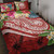 FSM Polynesian Quilt Bed Set - Summer Plumeria (Red) 1
