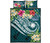 Marshall Islands Polynesian Quilt Bed Set - Summer Plumeria (Turquoise) 5