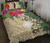 Marshall Islands Polynesian Quilt Bed Set - Hibiscus Turtle Tattoo Beige 1