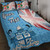Fiji Custom Personalised Quilt Bed Set - Fiji Flag 1