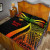 Marshall Islands Quilt Bet Set - Reggae Polynesian Tentacle Tribal Pattern 4