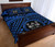 Fiji Quilt Bed Set - Fiji Seal With Polynesian Tattoo Style (Blue) 3