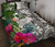 New Caledonia Quilt Bed Set White - Turtle Plumeria Banana Leaf Crest 1
