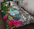 Guam Quilt Bed Set White - Turtle Plumeria Banana Leaf 1