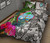 Guam Quilt Bed Set White - Turtle Plumeria Banana Leaf 2