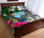 Guam Quilt Bed Set White - Turtle Plumeria Banana Leaf 3