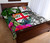 Fiji Quilt Bed Set White - Turtle Plumeria Banana Leaf 3