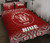 Niue Quilt Bed Set - Niue Coat Of Arms Polynesian Tattoo Fog Red Style 2