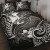 Polynesian Wallis and Futuna Quilt Bed Set - White Shark Polynesian Tattoo 1