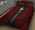 New Caledonia Quilt Bed Set - New Caledonia Coat Of Arms & Polynesian Red Tattoo Style 3