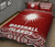 Marshall Islands Quilt Bed Set - Marshall Islands Flag Polynesian Tattoo Red Fog Style 3