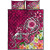 CNMI Quilt Bed Set - Turtle Plumeria (Pink) 3
